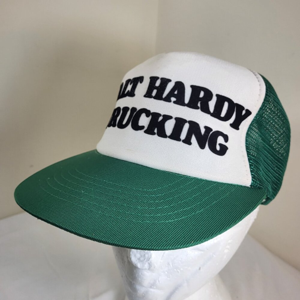 WALT HARDING TRUCKING Hat Snapback Baseball Vintage 80s Cap Retro Dad Trucker